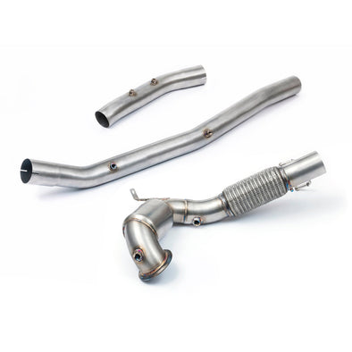 VW Golf GTI (Mk8) 2.0 TSI (20>) Front Downpipe Sports Cat / De-Cat Performance Exhaust