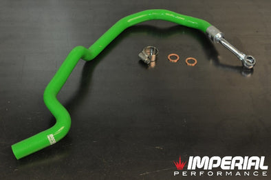 Z20LET turbo coolant feed hose - GREEN