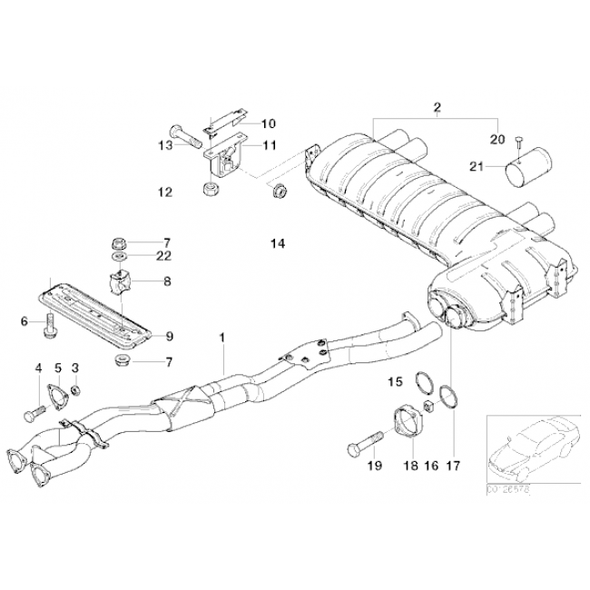 BMW M3 (E46) Rear Performance Exhaust