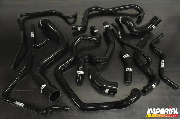 Z20LET coolant hoses - 12 hose kit - BLACK